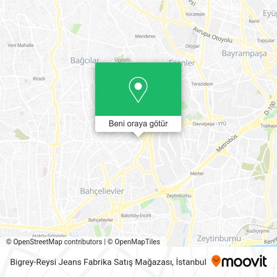 Bigrey-Reysi Jeans Fabrika Satış Mağazası harita