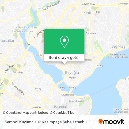 Sembol Kuyumculuk Kasımpaşa Şube harita