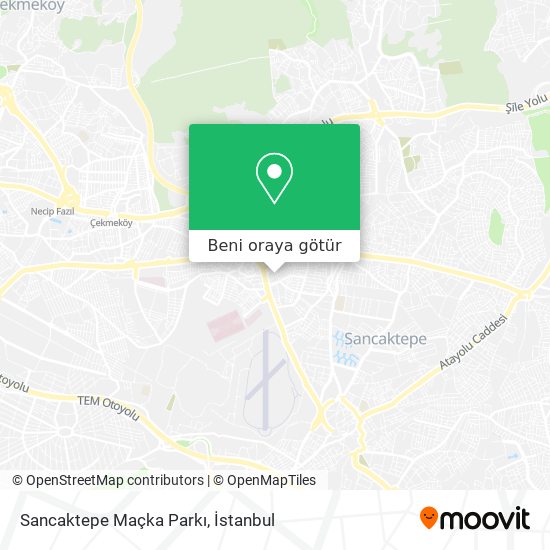 Sancaktepe Maçka Parkı harita