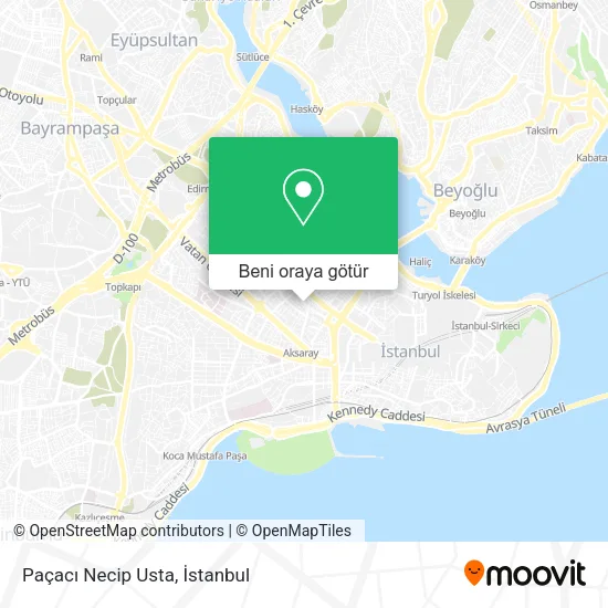 Paçacı Necip Usta harita