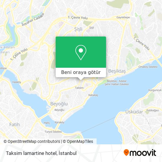 Taksim lamartine hotel harita
