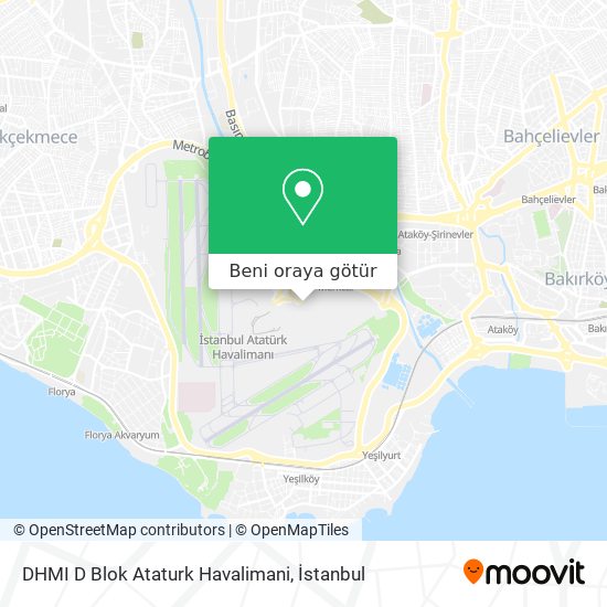 DHMI D Blok Ataturk Havalimani harita