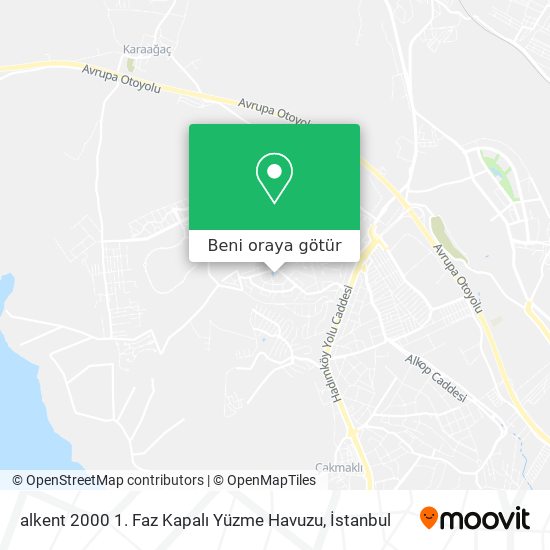 alkent 2000 1. Faz Kapalı Yüzme Havuzu harita