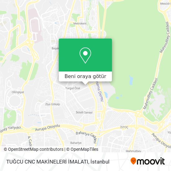 TUĞCU CNC MAKİNELERİ İMALATI harita