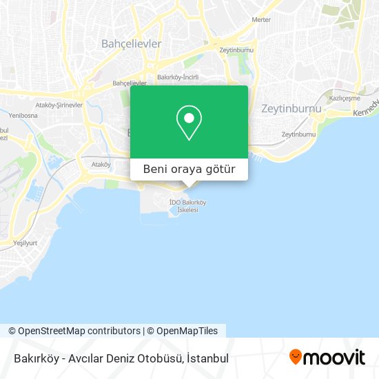 Bakırköy - Avcılar Deniz Otobüsü harita