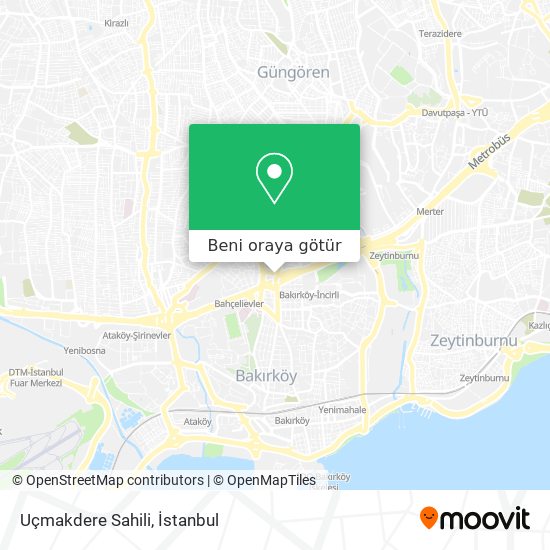 Uçmakdere Sahili harita