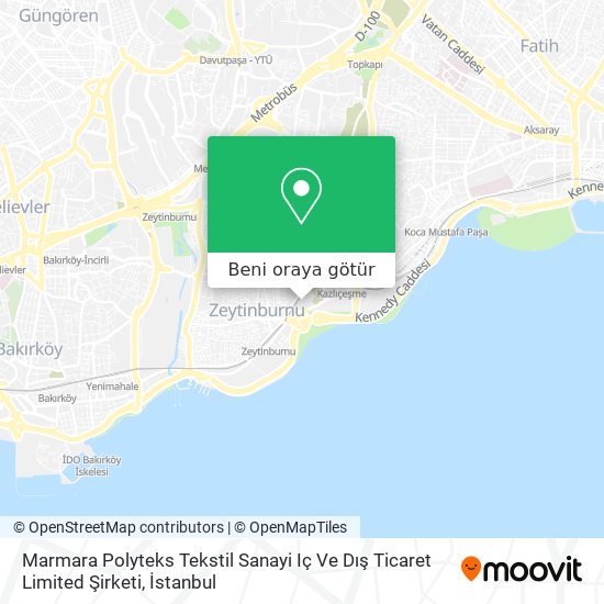 Marmara Polyteks Tekstil Sanayi Iç Ve Dış Ticaret Limited Şirketi harita
