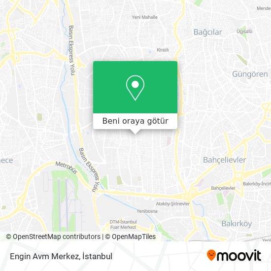Engin Avm Merkez harita