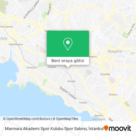 Marmara Akademi Spor Kulubu Spor Salonu harita