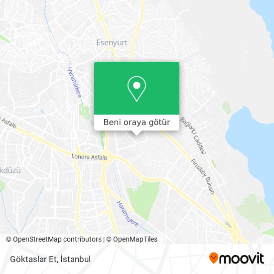 Göktaslar Et harita