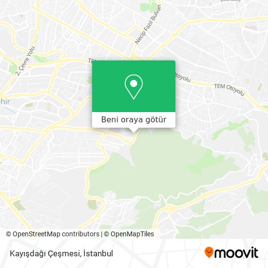 Kayışdağı Çeşmesi harita