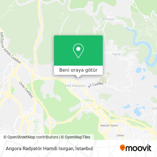 Angora Radyatör Hamdi Isırgan harita