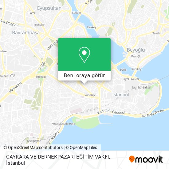 ÇAYKARA VE DERNEKPAZARI EĞİTİM VAKFI harita