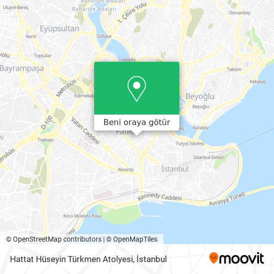 Hattat Hüseyin Türkmen Atolyesi harita