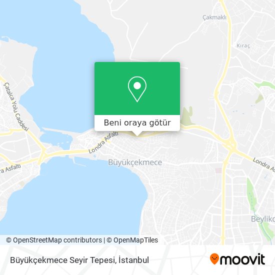 Büyükçekmece Seyir Tepesi harita