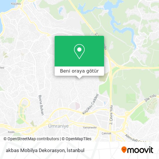 akbas Mobilya Dekorasyon harita