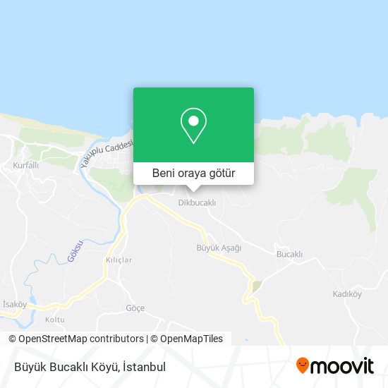 Büyük Bucaklı Köyü harita