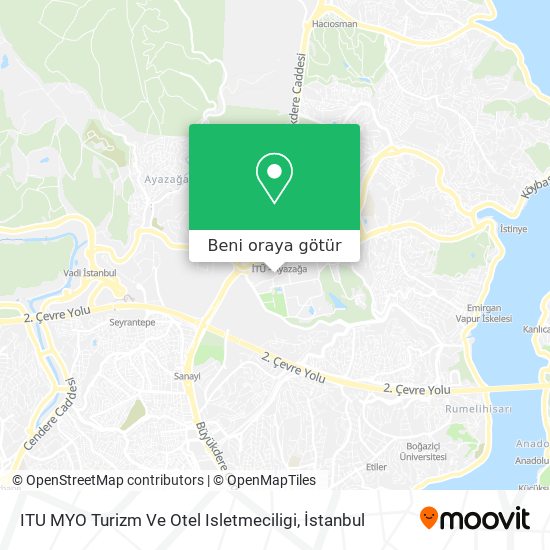 ITU MYO Turizm Ve Otel Isletmeciligi harita