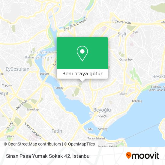 Sinan Paşa Yumak Sokak 42 harita