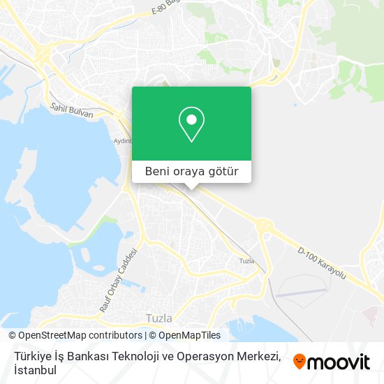 Türkiye İş Bankası Teknoloji ve Operasyon Merkezi harita
