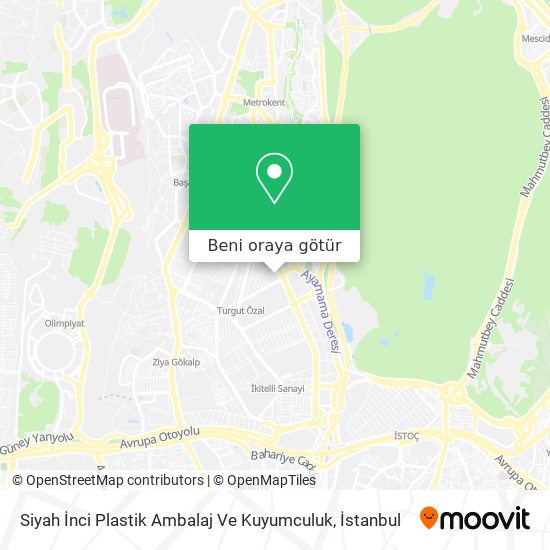Siyah İnci Plastik Ambalaj Ve Kuyumculuk harita