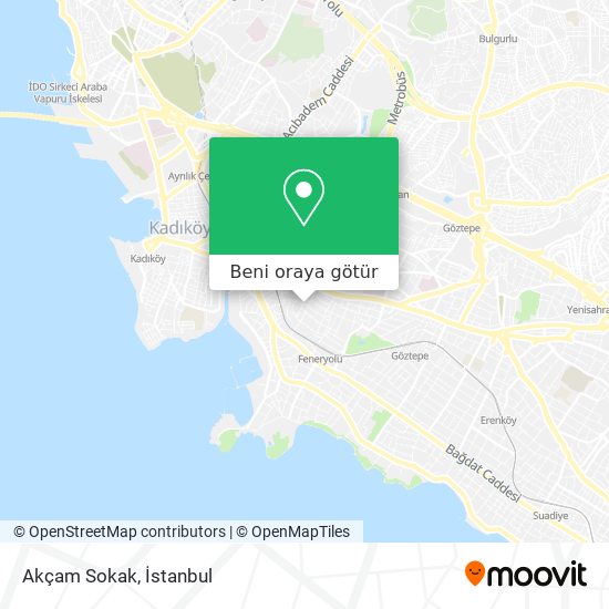 Akçam Sokak harita