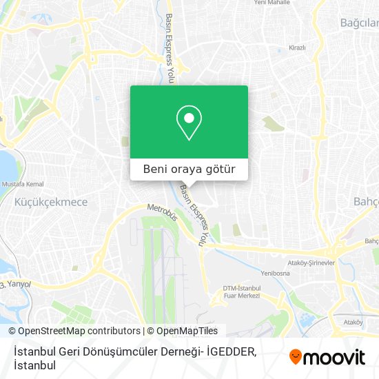 İstanbul Geri Dönüşümcüler Derneği- İGEDDER harita