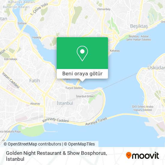 Golden Night Restaurant & Show Bosphorus harita