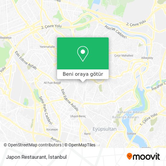 Japon Restaurant harita