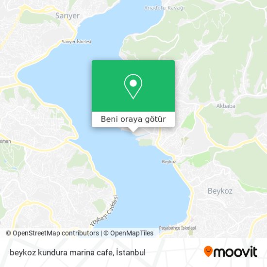 beykoz kundura marina cafe harita