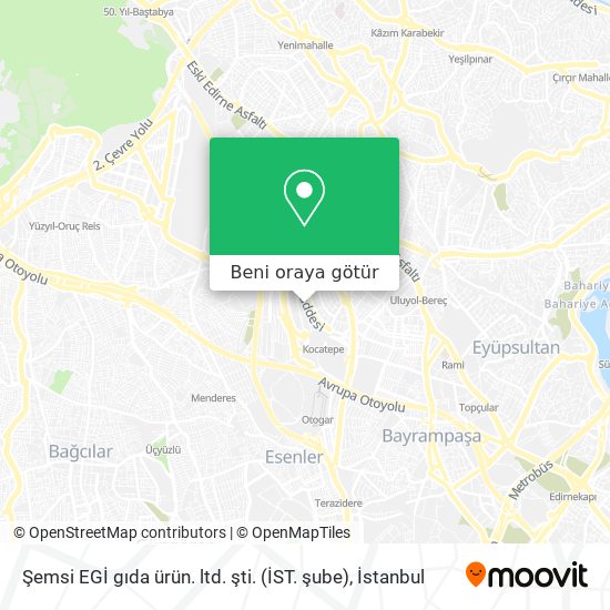 Şemsi EGİ gıda ürün. ltd. şti. (İST. şube) harita
