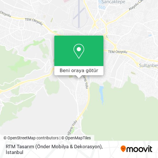 RTM Tasarım (Önder Mobilya & Dekorasyon) harita