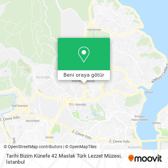 Tarihi Bizim Künefe 42 Maslak Türk Lezzet Müzesi harita