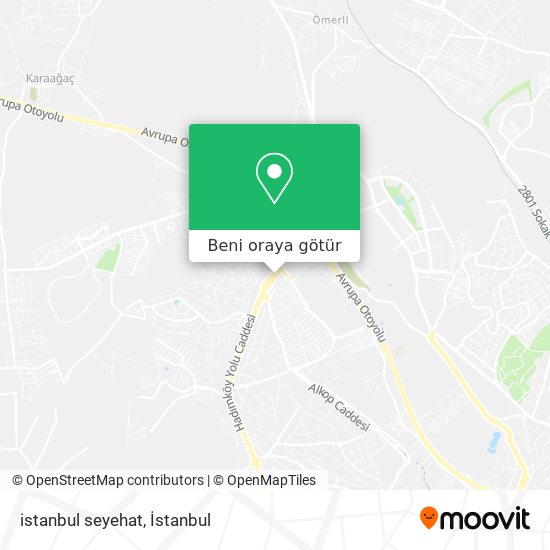 istanbul seyehat harita