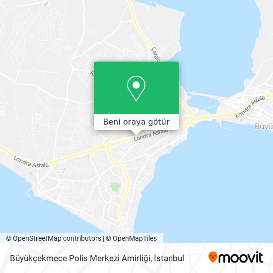 Büyükçekmece Polis Merkezi Amirliği harita