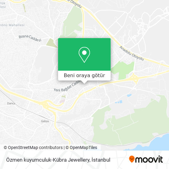 Özmen kuyumculuk-Kübra Jewellery harita