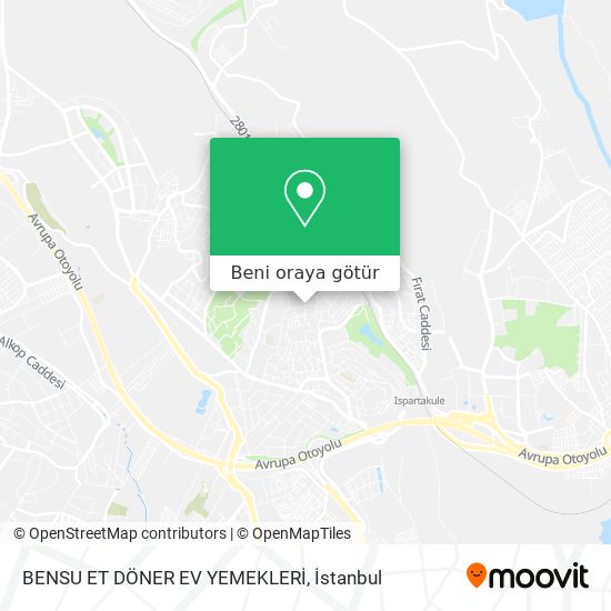 BENSU ET DÖNER EV YEMEKLERİ harita