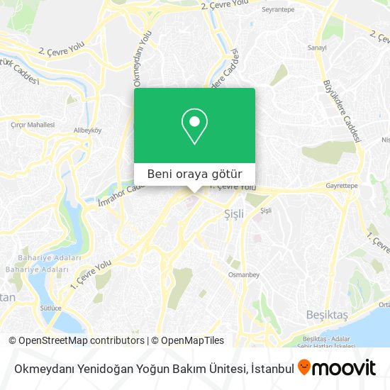 Okmeydanı Yenidoğan Yoğun Bakım Ünitesi harita
