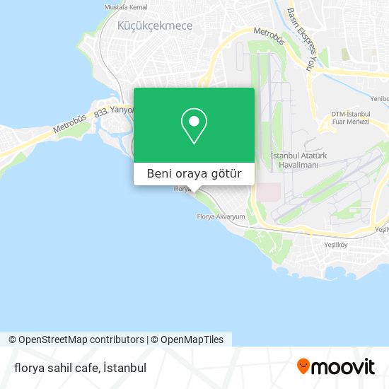 florya sahil cafe harita