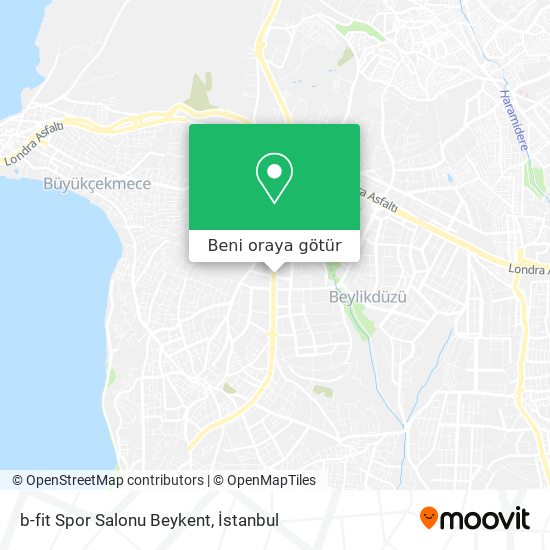 b-fit Spor Salonu Beykent harita