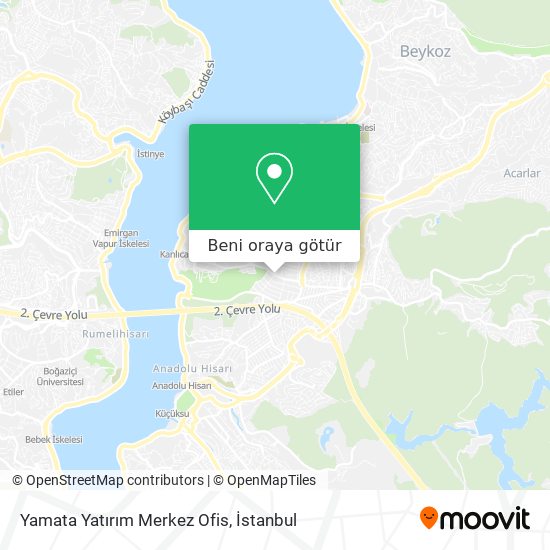 Yamata Yatırım Merkez Ofis harita