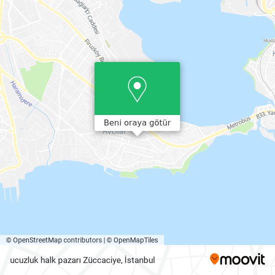 ucuzluk halk pazarı Züccaciye harita