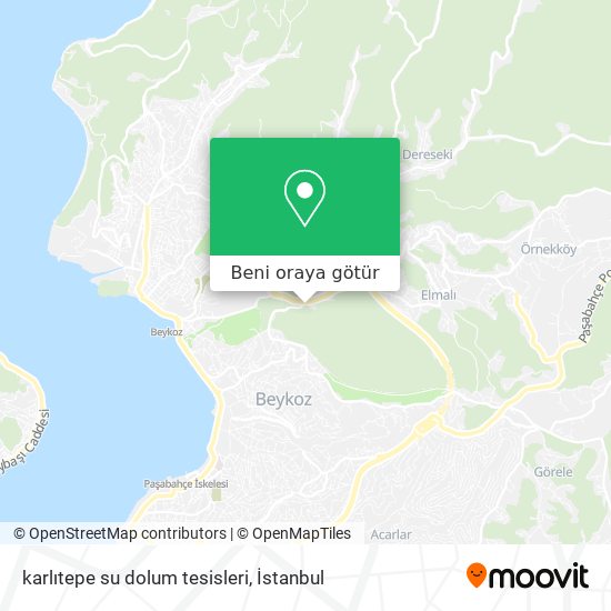 karlıtepe su dolum tesisleri harita