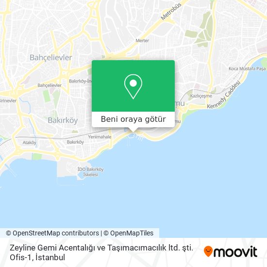 Zeyline Gemi Acentalığı ve Taşımacımacılık ltd. şti. Ofis-1 harita