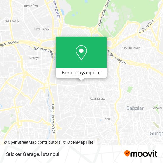 Sticker Garage harita