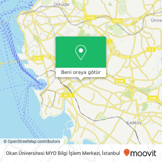 Okan Üniversitesi MYO Bilgi İşlem Merkezi harita