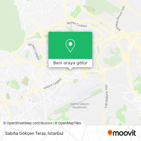 Sabiha Gökçen Teras harita