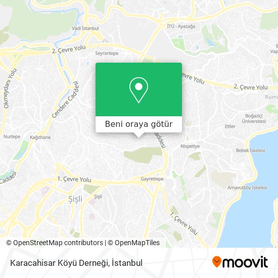 Karacahisar Köyü Derneği harita