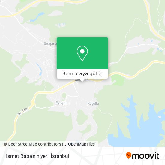 Ismet Baba'nın yeri harita