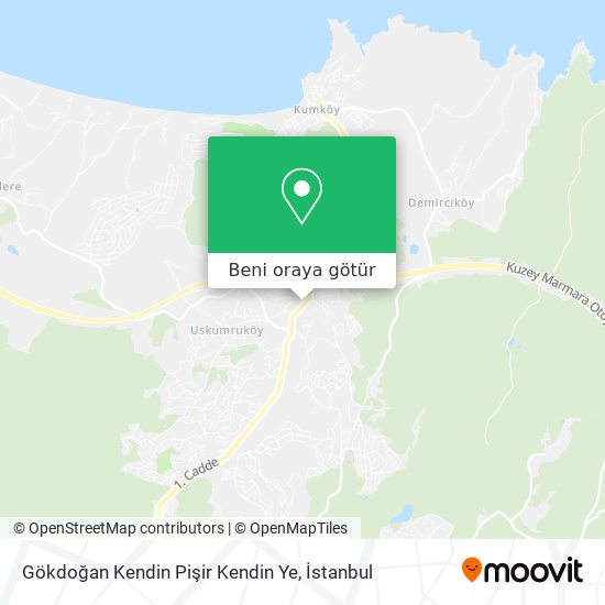 Gökdoğan Kendin Pişir Kendin Ye harita